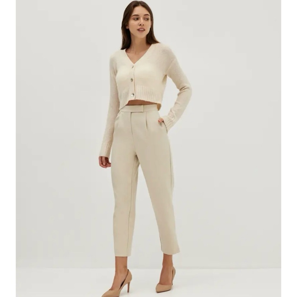 Love Bonito Haidyn Tailored Peg Leg Pants NWT